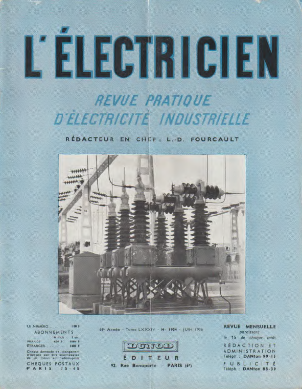 L'Électricien Juin 1956